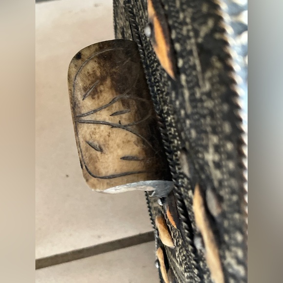 Antique Ornate Handcrafted Moroccan Evil Eye Wood Chest Decorative Box - Picture 13 of 15